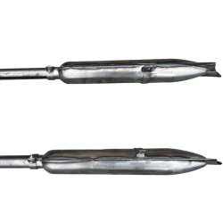 Układ wydechowy kolana tłumiki M-72 rybki  SUROWY